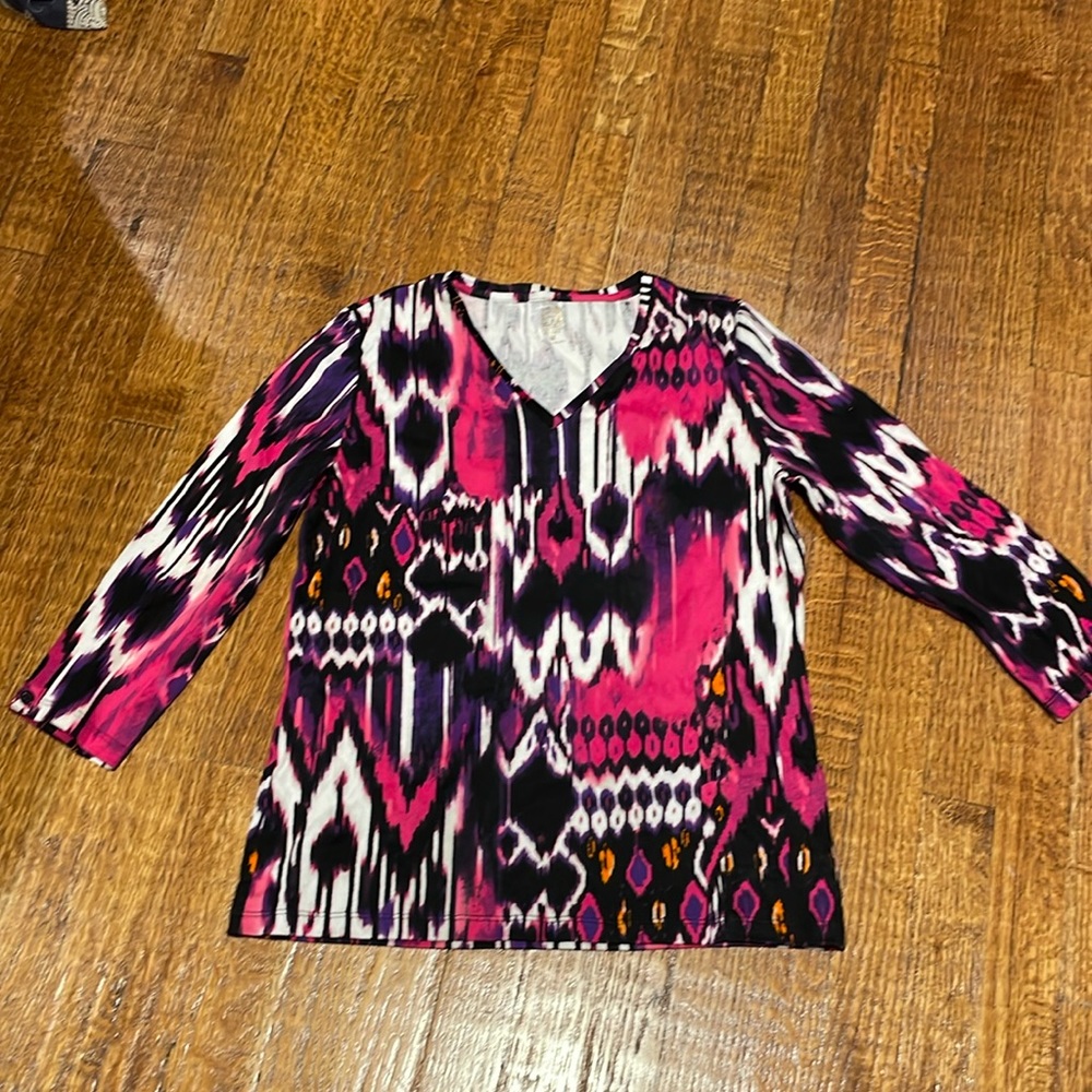 Anne Klein M Long Sleeve T—Shirt